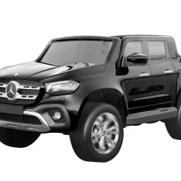 Masina De Jucarie Cu Baterie, Telecomanda, Mp3, Efecte Sonore Si Luminoase, 3-8 Ani, Mercedes Benz Xmx606 Black