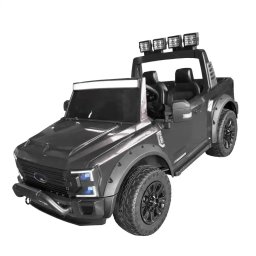 Masina De Jucarie Cu Baterie, Mp3, Bara Luminoasa, 3-8 Ani, Ford F450 Black