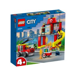 REMIZA SI MASINA DE POMPIERI, LEGO 60375