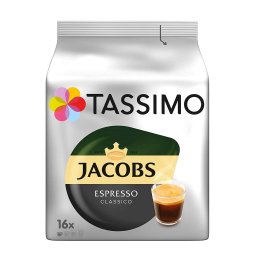 Jacobs Tassimo Espresso capsule cafea 16 bauturi x 60 ml, 16buc 118.4g