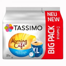 Jacobs Tassimo Morning Cafe Mild Smooth XL capsule cafea 21 bauturi x 215 ml, 21buc 147g