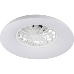 Kanlux 46370 - Plafonieră LED RGBW dimabilă cu ventilator, PLAVE PAN LED/24W/230V CCT, alb + telecomandă