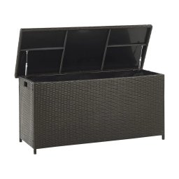 Produs Resigilat Cutie de depozitare Re-Bloom Modena 126x46x63 cm, 290L, ratan sintetic PE, cadru otel electrostatic, rezistenta UV, maro - Verificat A