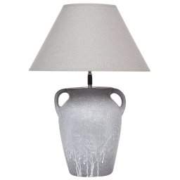 Produs Resigilat Veioza Re-Bloom Agefet, ceramica/textil, 35x35x49 cm, E27 max 45W, 230V, cablu 130 cm, bec neinclus, gri/bej - Verificat A