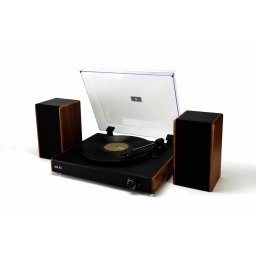Pick-up Akai ATT-240S Stereo cu Difuzoare Externe, Maro-Negru