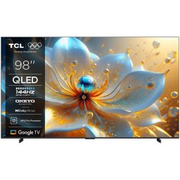 Televizor QLED TCL 98T8C, 248 cm, 98", Ultra HD 4K, Smart TV, WiFi, CI+, Negru