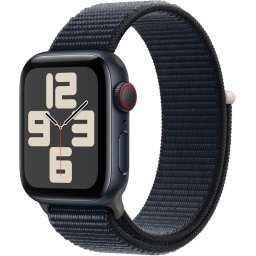 Apple Watch SE 2nd Gen, Cellular, 40mm Midnight Aluminum Case with Midnight Sport Loop