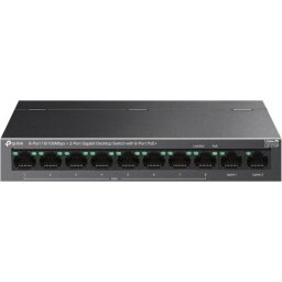 Switch TP-LINK LS1210P, 10 porturi RJ45, 8 porturi PoE+, 96 W, Plug-and-Play