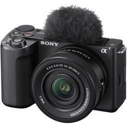 Aparat foto Mirrorless Sony Alpha ZV-E10M2K, 26MP, APS-C, E-Mount, 4K 60p, ISO 100-32000, Negru + Obiectiv 16-50mm