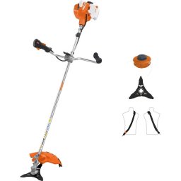 Motocoasa Ruris RR270, 1.5 CP, 27.2 CC, 2 timpi, 255 mm latime taiere, pornire manuala, 0.7 l benzina, autocut, cutit cu 3 dinti