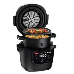 Multicooker Hibrid Friteuza cu aer cald Tefal MY741CF0 Actifry Air Fryer, capacitate 6L, 14 programe automate, functie de amestecare, 1334 W, Negru