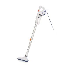 Aspirator vertical Tristar SZ-2308, 2-in-1, cu fir, Tehnologie Multi cyclone, colectare 0.5l, 400W, Alb