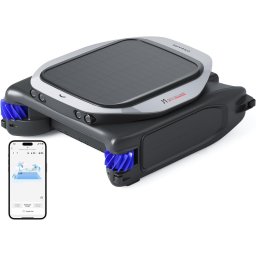 Robot de Curatat Piscina Dreame J1 (PNUJ4110), Capacitate 5L, Alimentare Panou Solar, IPX8, Negru