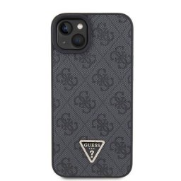 Husa Guess GUHCP15SP4TDSCPK compatibila cu iPhone 15, Crossbody 4G Metal Logo, Negru
