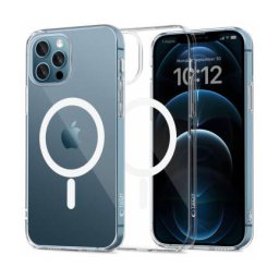 Husa TECH-PROTECT MagSafe Apple iPhone 12 / 12 Pro Flexair Transparent