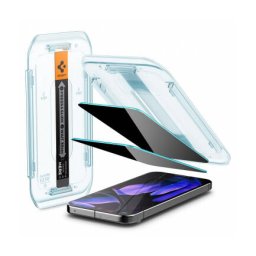 Folie Protectie Spigen Privacy EZ FIT Google Pixel 9 / Pixel 9 Pro Sticla Securizata Full Glue Set 2 bucati