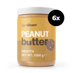 GymBeam Unt de arahide 6 x 1000 g fin