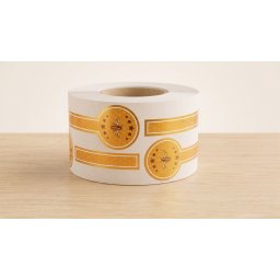 Etichete sigiliu pentru borcane de miere, 40x110mm, 1000 etichete rola