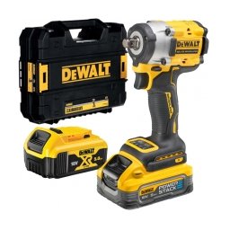 DeWalt - DCF921P2T - Masina de insurubat cu impact cu 2 acumulatori, Li-Ion, 18 V, 5 Ah, patrat 1/2 inch, 610 Nm, -, valiza speciala
