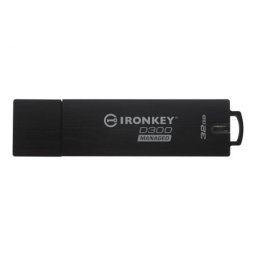 Memorie USB 32GB D300S AES 256 XTS, USB 3.0, 32 GB, Scriere 40MB/s,Citire 250MB/s, Negru