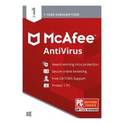 McAfee Antivirus Plus, 1 device, 1 year