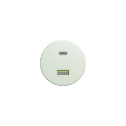 Priză USB retro A+C fără ramă, verde mentă - Kliklap