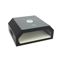 Cuptor pentru pizza cu termometru, 40x34,5x16 cm, negru