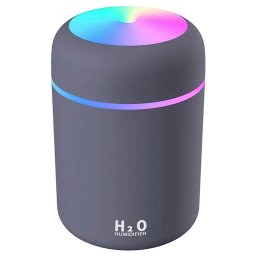 Umidificator aer USB 300 ml Siegbert cu difuzor aroma si LED, gri