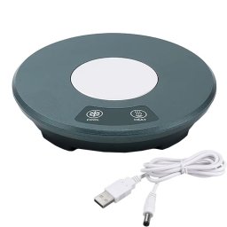 Incalzitor si racitor USB 2în1 pentru bauturi, 10W, 15x15x3 cm, verde