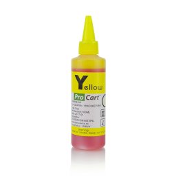 Cerneala dye compatibila universala galbena 100 ml pentru imprimante