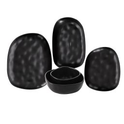 Set vesela 20 piese din portelan negru ZASS Gourmet ZG-DS 06