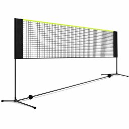 Set fileu badminton cu suport metalic si husa, 400x200 cm