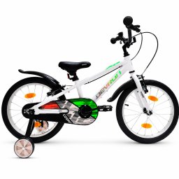 Bicicleta pentru copii Devron Cosmo 18 inch, argintiu, 6-8 ani