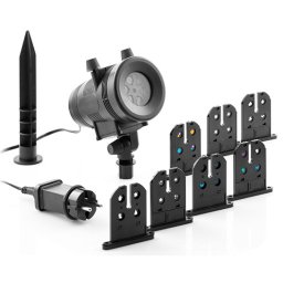 Proiector LED decorativ pentru exterior cu 7 discuri si tarus