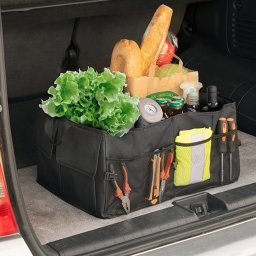Organizator pliabil pentru portbagaj auto Carry, 55L, 3 compartimente