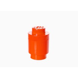 Cutie de depozitare rotunda LEGO 1, rosie, pentru jucarii si piese