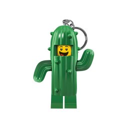 Breloc cu LED LEGO Baiatul Cactus pentru chei sau rucsac, 7,5 cm