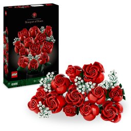 LEGO Icons Buchet de trandafiri decorativ, 822 piese, 18+ ani