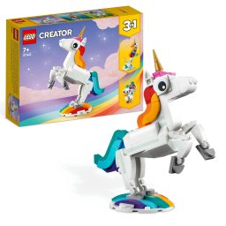 LEGO Creator 3 in 1 Unicorn magic, 145 piese, 7+ ani