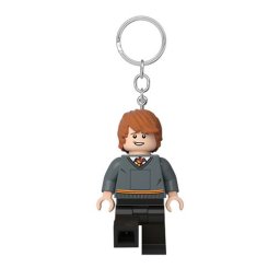 Breloc LEGO cu LED Ron Weasley pentru chei sau rucsac, 7,5 cm