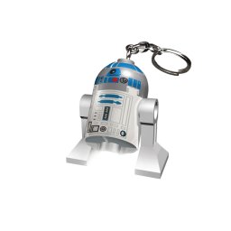 Breloc cu LED LEGO Star Wars R2-D2 pentru chei, geanta sau rucsac