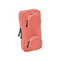Geanta crossbody LEGO 1x2 Coral Vibrant, curea ajustabila