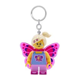 Breloc LEGO Iconic cu LED pentru chei si rucsac, Fata Fluture