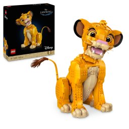 LEGO Disney Simba, Regele Leu, set de constructie pentru adulti, 1445 piese
