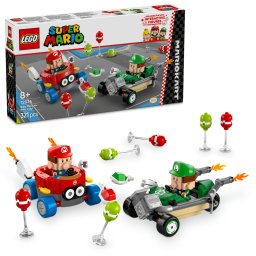 LEGO Super Mario Mario Kart Baby Mario si Baby Luigi, 321 piese