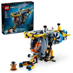 LEGO Technic Submarin de cercetare 42201, 413 piese, 9+ ani