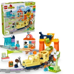 LEGO DUPLO Tren comunitar interactiv pentru copii 3+ ani, 103 piese