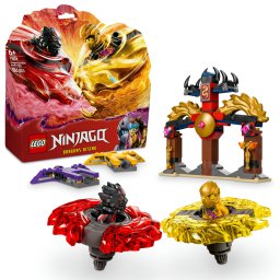 LEGO NINJAGO Pachet de lupta cu dragoni Spinjitzu 71826, 186 piese
