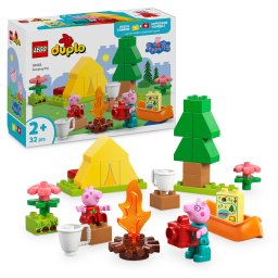 LEGO DUPLO Peppa Pig Excursie cu cortul, set de construit 32 piese