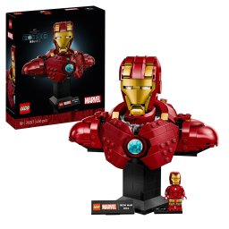 LEGO Marvel Bust Iron Man MK4 de colectie, 436 piese, 18+ ani